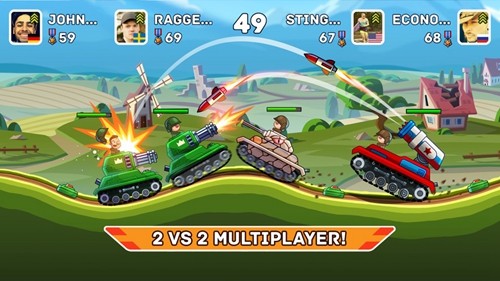 山地坦大战无限金币中文版-山地坦大作战99999钻石99999金币下载v3.0.1