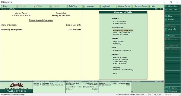 Tally ERp 9(ERp)